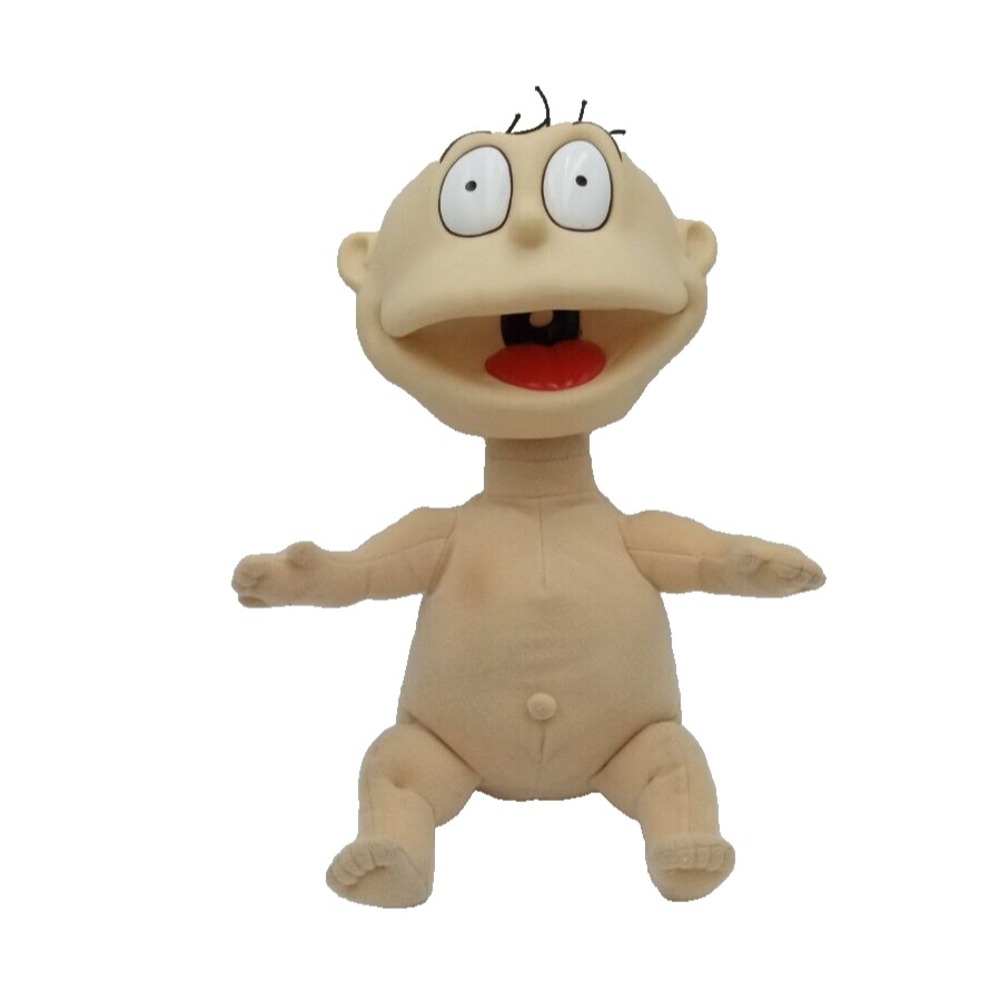 Vtg 1997 Mattel Rugrats Talking Tommy Doll Works‎ Great  Vinyl Head
